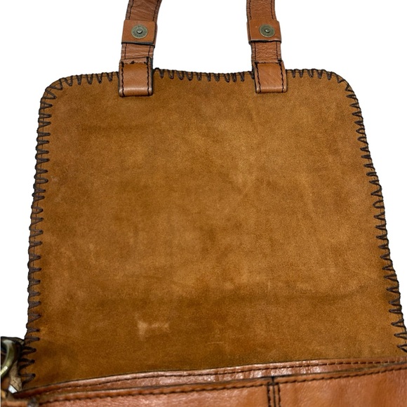 Patricia Nash Patchwork Armeno Leather Messenger Crossbody. - Picture 5 of 9